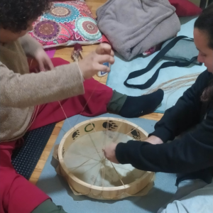 montagem do corpo do tambor